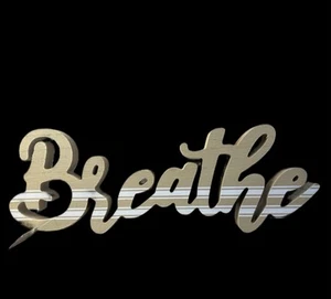 “Breathe” Wooden Sign Decor 3D Art Coastal Shelf Sitter Wall Hang Home Decor - Picture 1 of 11