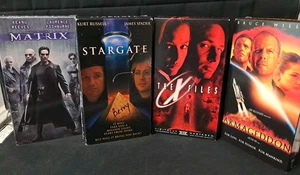 Sci-Fi VHS Tape Lot: The Matrix Stargate Armageddon The X Files - Picture 1 of 12