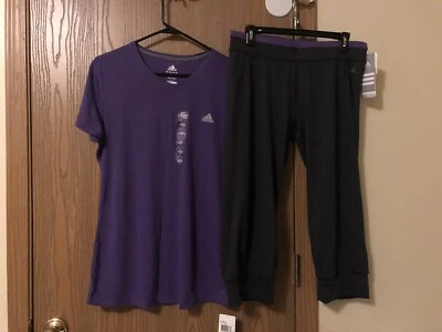 Large Purple Adidas Workout Outfit - Image 1 of 4