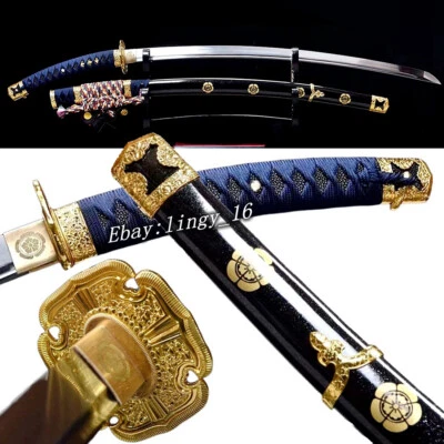Real TaChi Large Radian Handle Katana High Carbon Steel Japanese Samurai Sword - Image 1 of 4