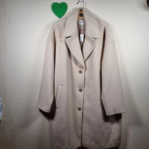 GAP Ladies' Beige Long Wool Coat Size XXL - Picture 1 of 7