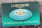 LONGINES Guarantee Certificate BLANK Master Conquest Moonphase Heritage Chrono /