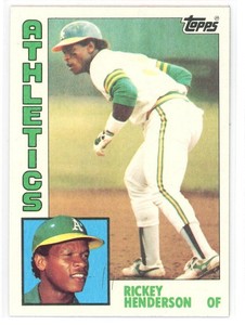 1984 Topps Baseball Rickey Henderson #230