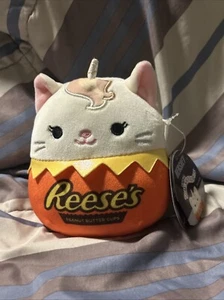 Kellytoy Squishmallow Reese's Candy Tovinda Cat 5 Inch Orange Plush - Picture 1 of 6