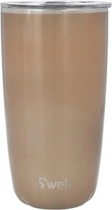 S'well Tumbler con coperchio tazza da viaggio isolata sottovuoto in pirite 530 ml con coperchio pop-on - Foto 1 di 8