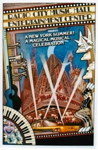 Original vintage poster RADIO CITY MUSIC HALL NYC 1979 - Picture 1 of 1
