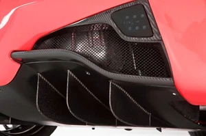 Aletas difusoras traseras de fibra de carbono aptas para Ferrari 458 Italia Spider - Imagen 1 de 3