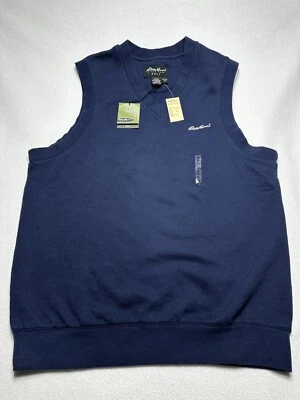 Chaleco de golf Eddie Bauer para hombre pequeño sin mangas al aire libre ligero azul marino polar Foto 1 de 4