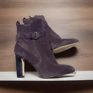 ❤️Witchery Abergine Suede Leather High Heel Ankle Boots Size 9 RRP $249 As New❤️ - Picture 1 of 11