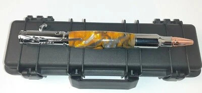 Druckkugelschreiber gedrechselt Original Bolt Action mit Gewehrkoffer - Bild 1 von 4
