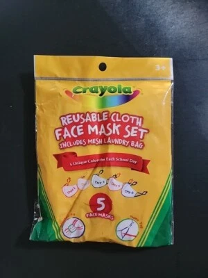 Crayola 170-220542 Kids Reusable Cloth Face Mask Set - Multicolor - Image 1 of 2