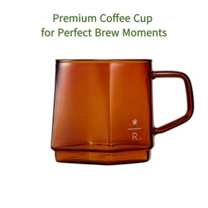 Starbucks Korea Reserve faceted glass 12oz Premium Coffee Cup Limited Edition - Picture 1 of 3