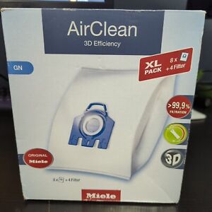 Miele AirClean 3D Efficiency GN 8 Vacuum Bags with 4 Filters (10455150)