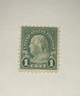 Vintage US 1 Cent Benjamin Franklin Stamp Rare !