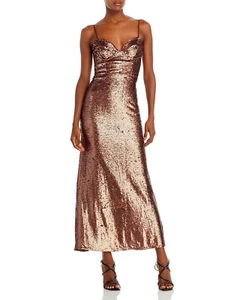 Bardot Women's Stasia Sequined Formal Maxi Evening Dress Gown B4HP Defective - Picture 1 of 18