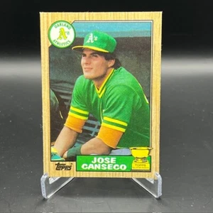 Jose Canseco 1987 Topps 620 Oakland Athletics Gold Cup Baseball MLB - Picture 1 of 2
