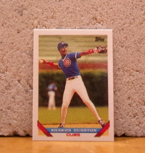 1993 TOPPS MINI 1" VARIANT BASEBALL CARD CHICAGO CUBS SHAWON DUNSTON - Picture 1 of 2