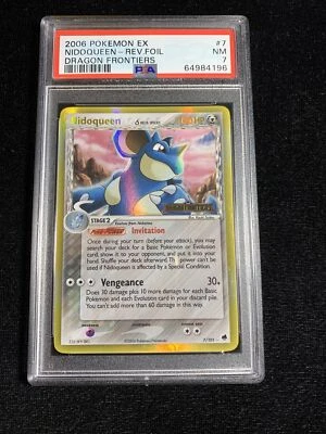 Nidoqueen Delta Species EX Dragon Frontiers Rev Holo Pokemon Card - PSA 7 NM - Image 1 of 2