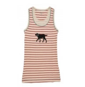 Little Blue House Hatley Women's Pajama Tank Top Blue Labrador Dog Cream/ Red XL - Picture 1 of 6
