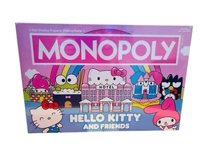 HELLO KITTY & Friends Monopoly Board Game Hasbro Games Sanrio BRAND NEW SEALED - Picture 1 of 7