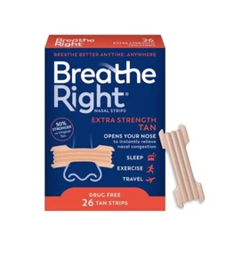 Breathe Right Extra Strength Nasal Strips (26 Tan Strips) Exp 02/29 (Tan) - Picture 1 of 4