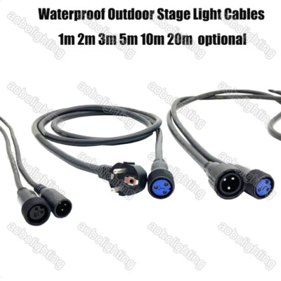 Outdoor LED Par Can lights DMX cable IP65 Waterproof Stage Lighting Power cable - Image 1 of 2