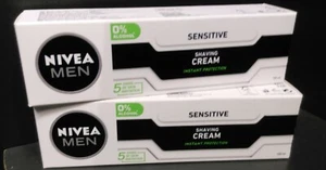 Nivea Hombre Crema de Afeitar Sensible Protección Instantánea Piel Irritación Pack de 2 - Imagen 1 de 4
