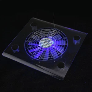 Ultra Quiet USB Notebook Cooler Cooling Pad Fans With LED RGB Lights For PS3 - Picture 1 of 5