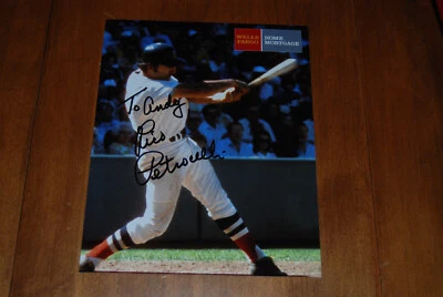 Rico Petrocelli 波士顿红袜队亲笔签名 8X10 富国银行 — 第 1/4 张图片