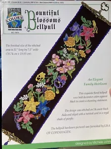 True Colors- Bountiful Blossoms Bellpull Cross Stitch-bees, Butterflies, Flowers - Picture 1 of 1