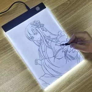 A4 LED Copy Board Light Tracing Box, Ultra-Thin Adjustable USB Power Sketching - Picture 1 of 14