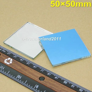 2Pcs 50x50mm Glass First Surface Mirror - 96% Reflective Optical Grade-3mm Thick - Bild 1 von 3