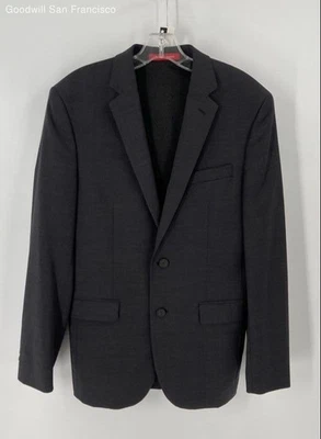 Awearness Kenneth Cole Gray Wool Blend Long Sleeve Two Button Mens Blazer 38R - Image 1 of 4