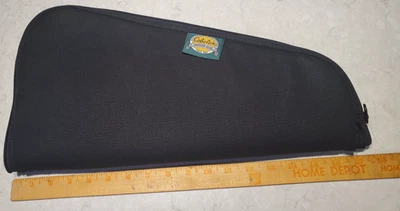 Estuche para pistola blanda Cabela's ~ 9" x 17", lona negra, usado Foto 1 de 4