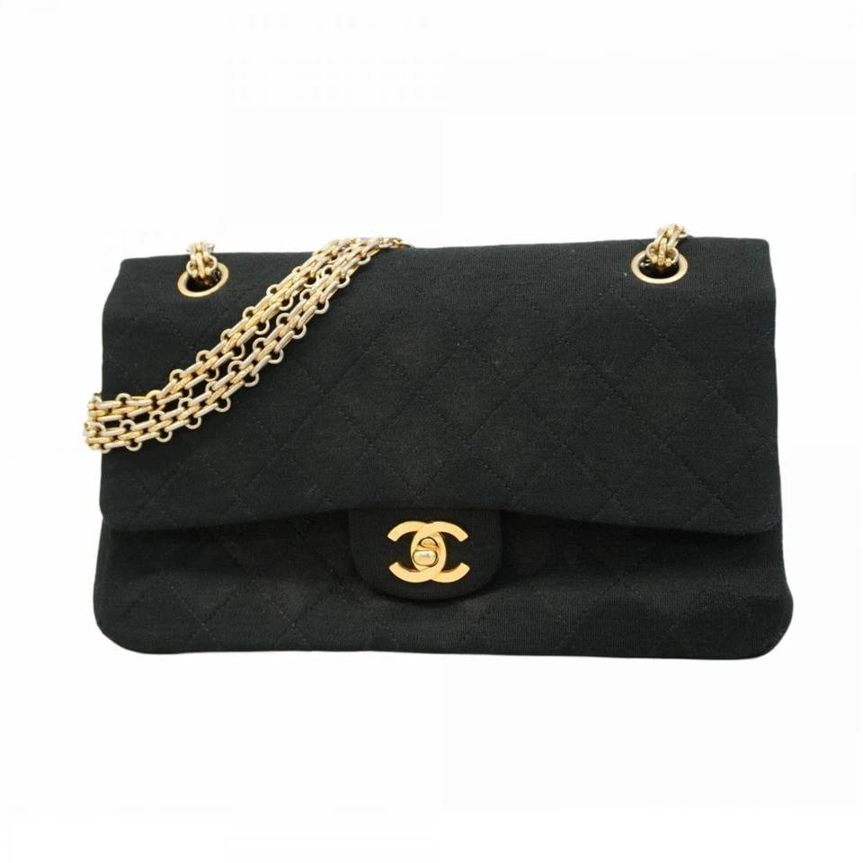 Bolso de Hombro Chanel Matelasse con Doble Solapa y Cadena, Algodón,... GZl1ddn0 Foto 1 de 1