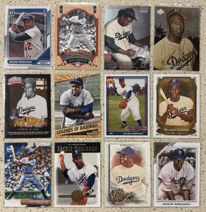 ⚾️HOF Jackie Robinson 12 Karten Lot mit Einlagen (1996-2024), Brooklyn Dodgers - Bild 1 von 2