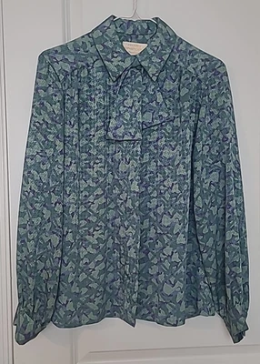 Vintage Pendleton Country Sophisticates Blouse Women's Sz 10 Neck Bow Button Up - Image 1 of 4