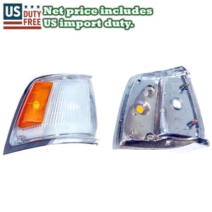 CHROME CORNER INDICATOR LIGHT LAMP FIT TOYOTA HILUX RN85 LN100 101 PICKUP TRUCK - Picture 1 of 6