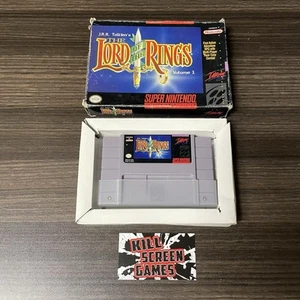 J.R.R. Tolkien's The Lord of the Rings, Vol. 1 Super Nintendo SNES Game + Box - Picture 1 of 10