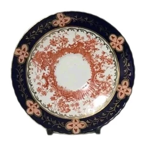 Royal Crown Derby Saucer Plate Imari 2712 Blue And Gold Floral Pattern 5" - Picture 1 of 7