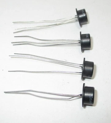 GE CG 2N43A PNP Germanium Tophat Alloy Junction Transistors NOS Tested 4 Pc. - Image 1 of 4