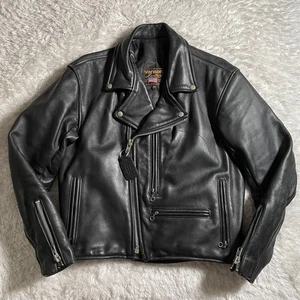 Vanson Dominator Lederjacke Gr. 40 schwarz Fahrer Biker Motorrad Herren gebraucht " - Bild 1 von 9