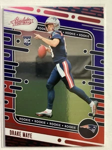 2024 Absolute Drake Maye Rookies Red & Blue Rookie (RC) #103 Patriots - Bild 1 von 2