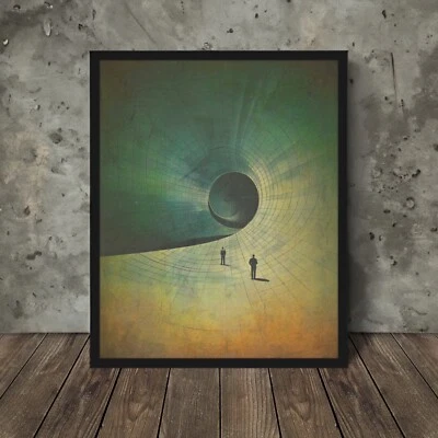 Arte de pared INFINITE VOID, póster retro de física cuántica, ECM de vida después de la muerte Foto 1 de 4