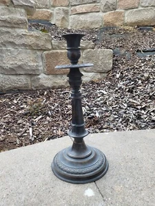 Kerzenständer  1-flg. aus Altmessing Höhe 30cm - Bild 1 von 4