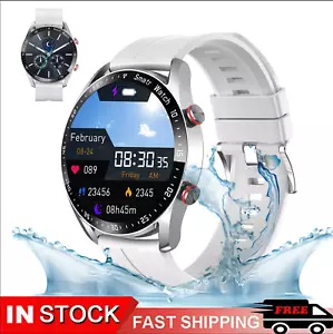 2024 Smart Watch For Men/Women's Waterproof Smartwatch Bluetooth iPhone Samsung - Picture 1 of 14