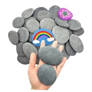 30PCS Painting Rocks, 2"-3" Inches DIY Rocks Flat & Smooth 30PCS Medium - Picture 1 of 7