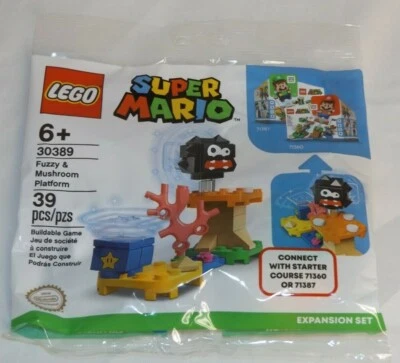 LEGO 30389 Fuzzy & Mushroom Platform Super Mario polybag store exclusive - Image 1 of 2