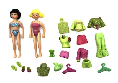 Polly Pocket Dolls Ana & Polly Doll, Clothing, Shoes, and Accessories Set 7 - Image 1 of 2