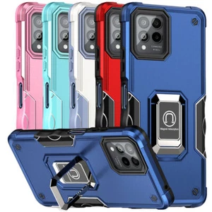For T-Mobile Revvl 6/6 Pro 5G Magnetic Ring Holder Magnetic Kickstand Case Cover - Picture 1 of 20